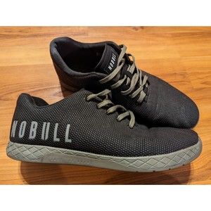 Nobull Super Fabric Athletic Trainers Shoes Sneakers Men Size 12 Black Gray